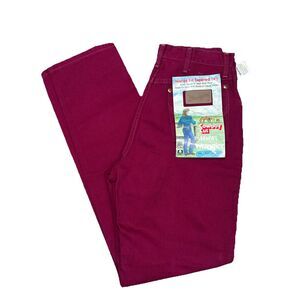 Deadstock NWT Wrangler Cowboy Cut Tapered Leg 14 MWL Woman’s Vintage Red 28x34